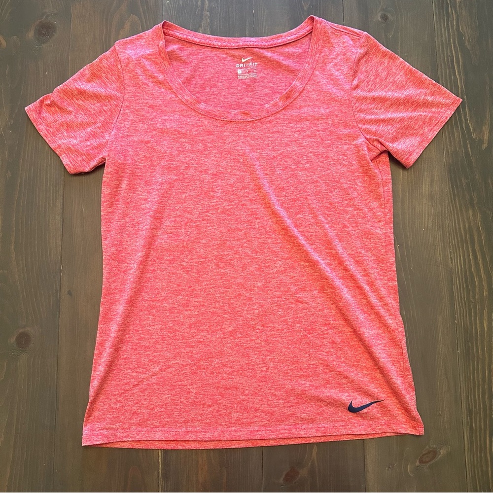 Nike dri-fit women’s red athletic t-shirt
